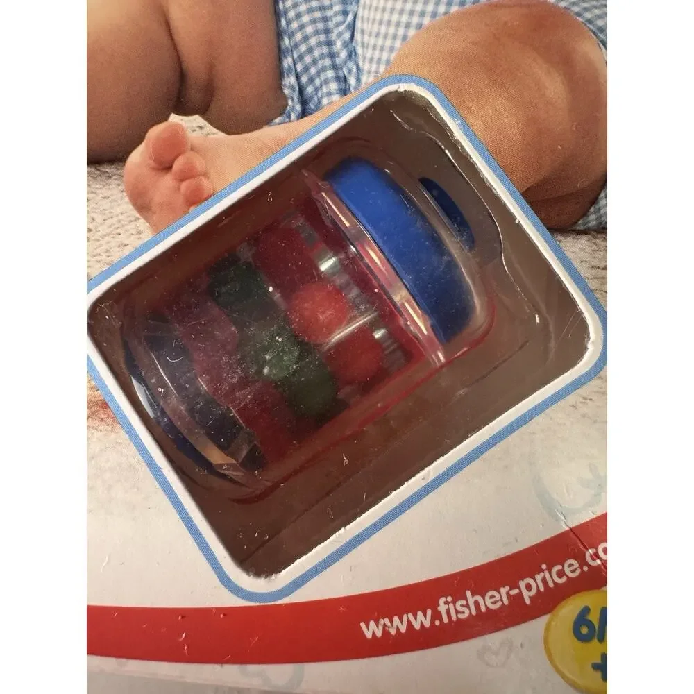 Fisher Price Vintage 2002 Snap-Lock Beads 11 Piece Baby Learning Sensory Toy